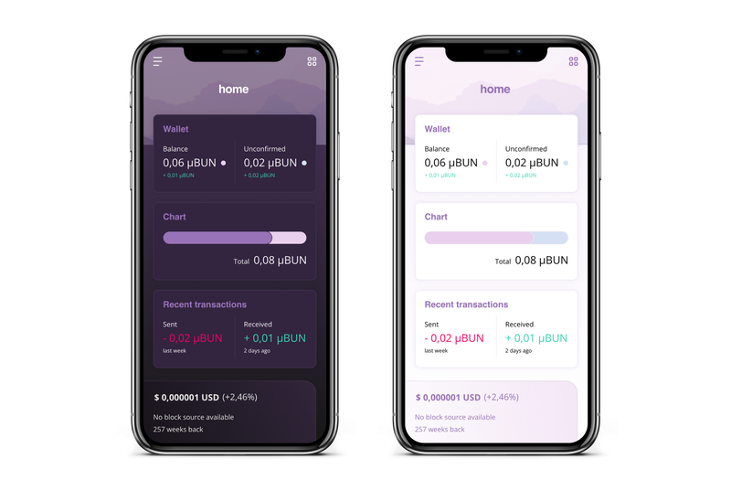 BunnyCoin Digital Wallet App Screenshot