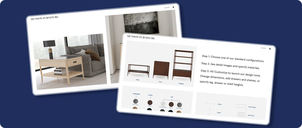 CraftOS – A 3D Modelling Tool for Munson Furniture Clients