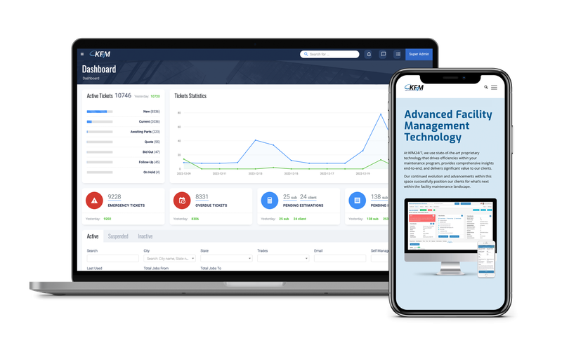 KFM24/7 Desktop & App Mockups